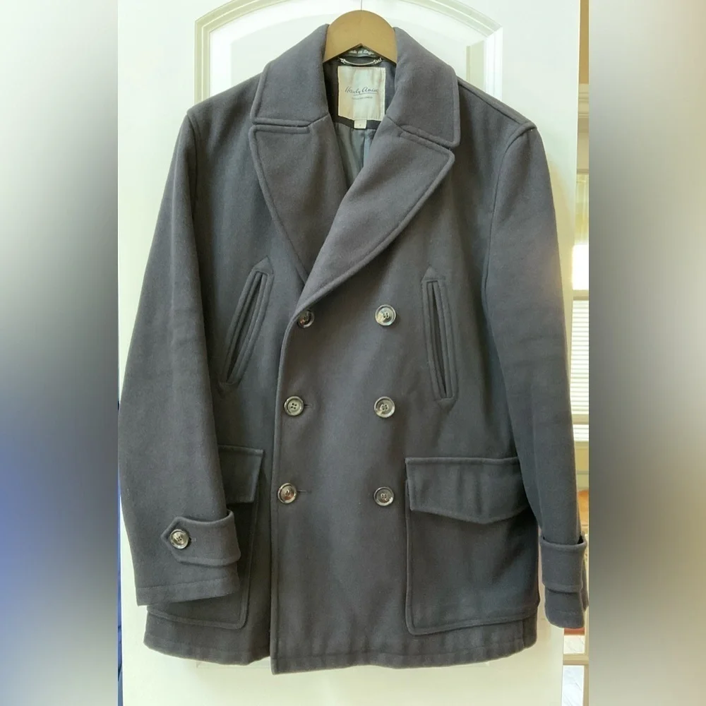 Hardy Amies Men’s Wool Peacoat